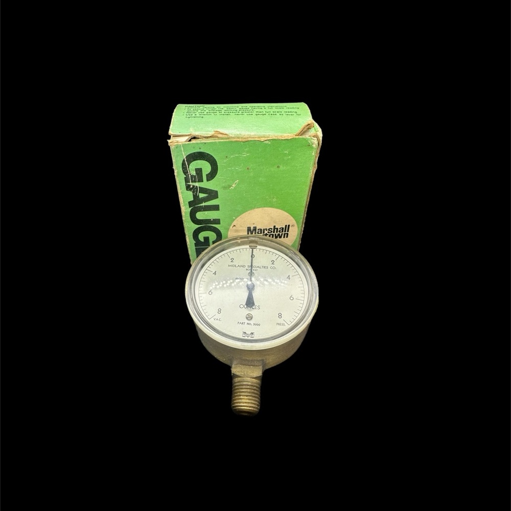 Vintage Gauge Midland Specialties Iowa Part # 5000 New in Box